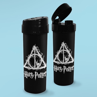 Garrafa ECO Preta Relíquias da Morte - Harry Potter