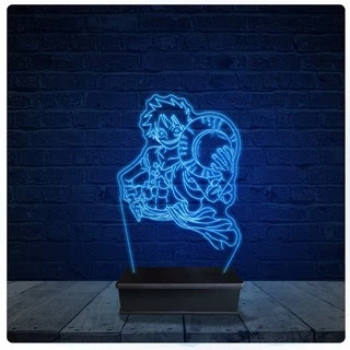 Luminária Led Acrilico Abajur - One Piece Anime 01
