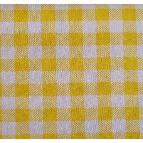 Tecido Tricoline Amarelo Xadrez Ref:1361