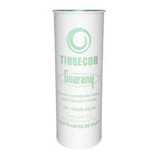 Tinta p/ Tecido Corante Tingecor Guarany Tintol Verde Água