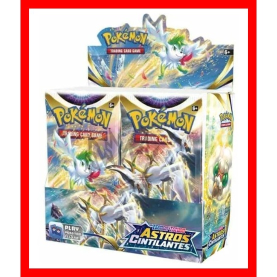 Box Cartas Pokémon EE9 Booster 36 Pacotes com 216 Cartas - Astros