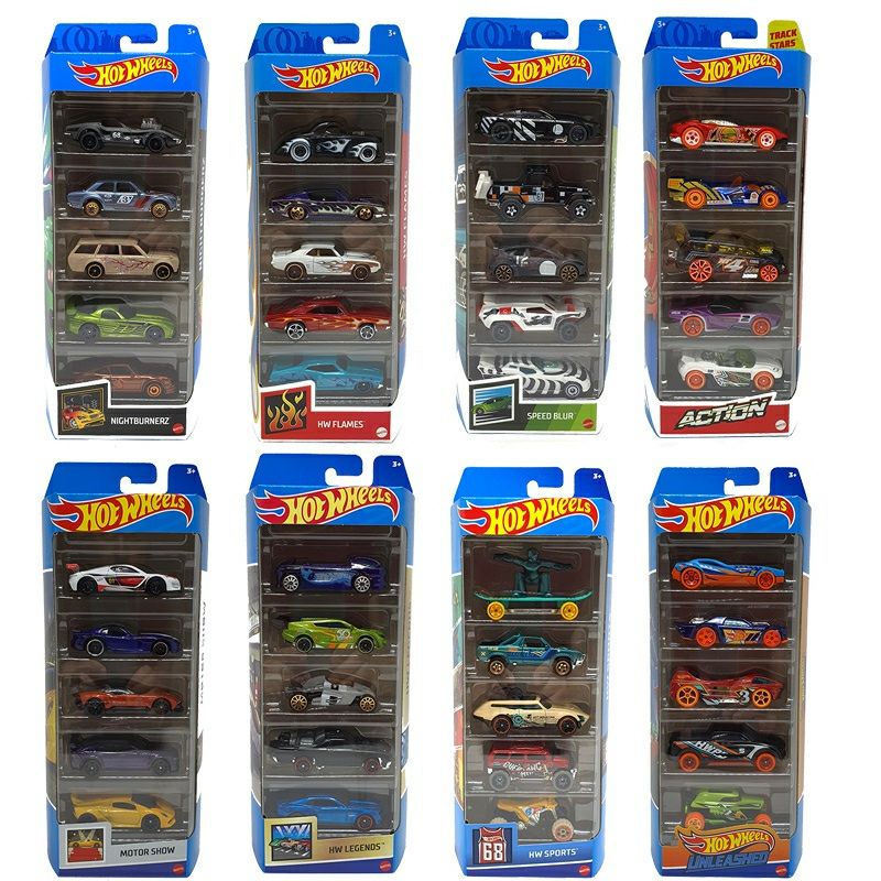 Carrinho Hot Wheels Pack Com 5 Original Mattel Motor Show