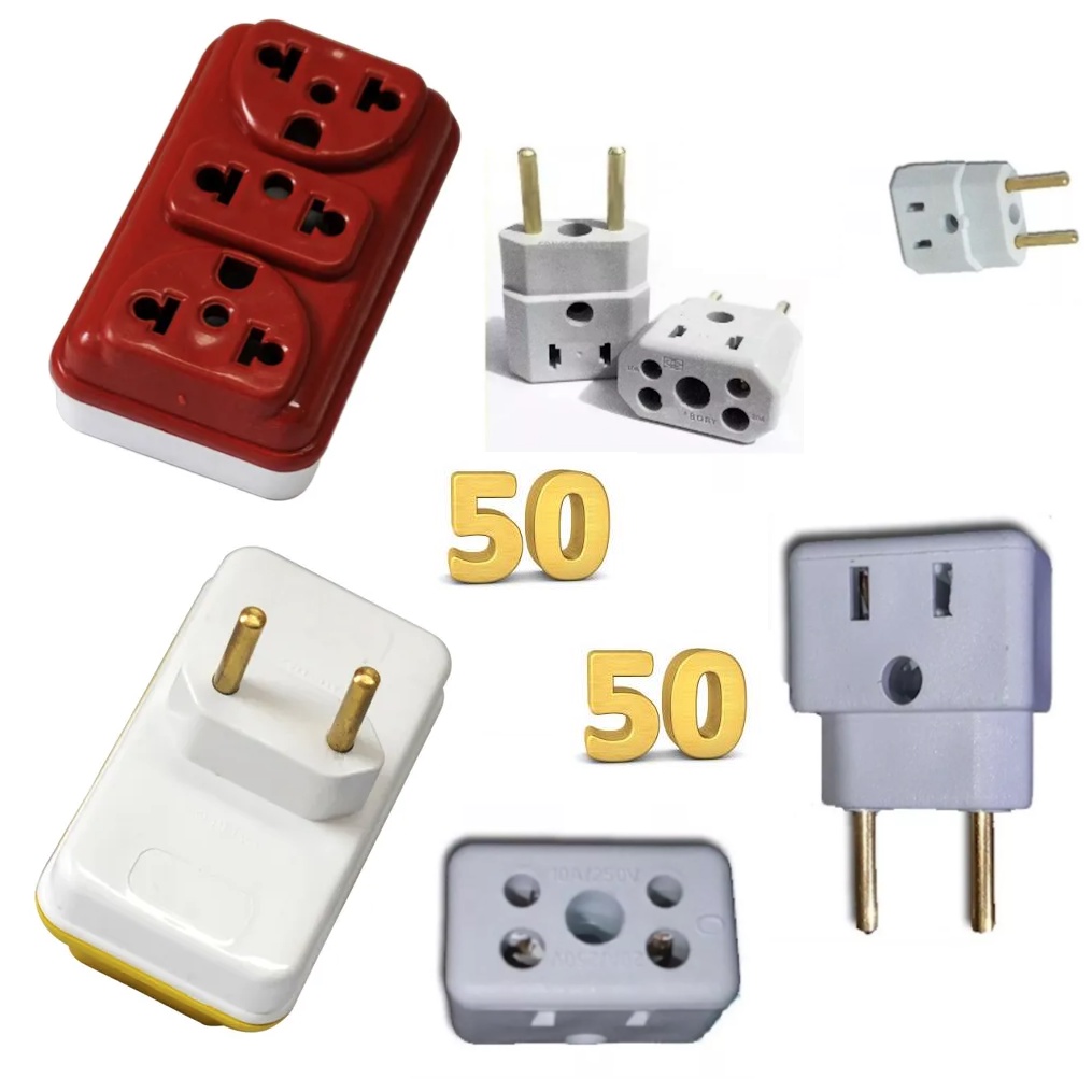 * Atacado Revenda Pino Adaptador 3 Saídas BOB Esponja Quadrado | Shopee