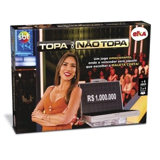 Jogo de Tabuleiro Topa ou não Topa Elka Topa ou não Topa SBT