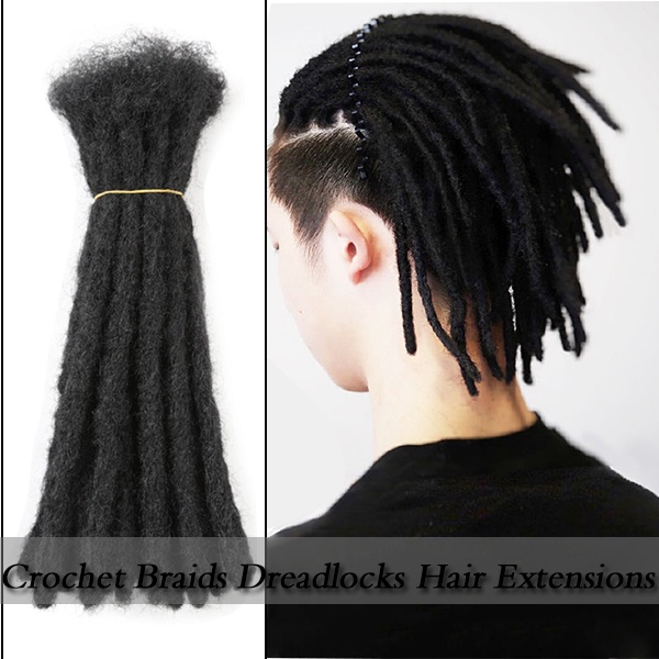 Dreadlocks 20 Centímetros Tranças De Crochê Natural Afro Extensões De Cabelo Macio Falso Locs