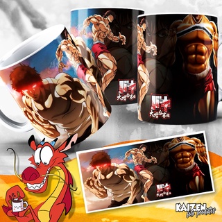 Caneca Baki - O Campeão - The Grappler - Baki Hanma - Cerâmica