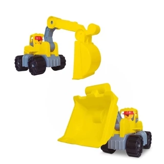 Caminhão Caminhãozinho Carregadeira ou Escavadeira com Pá Articulada em Oferta na Shopee