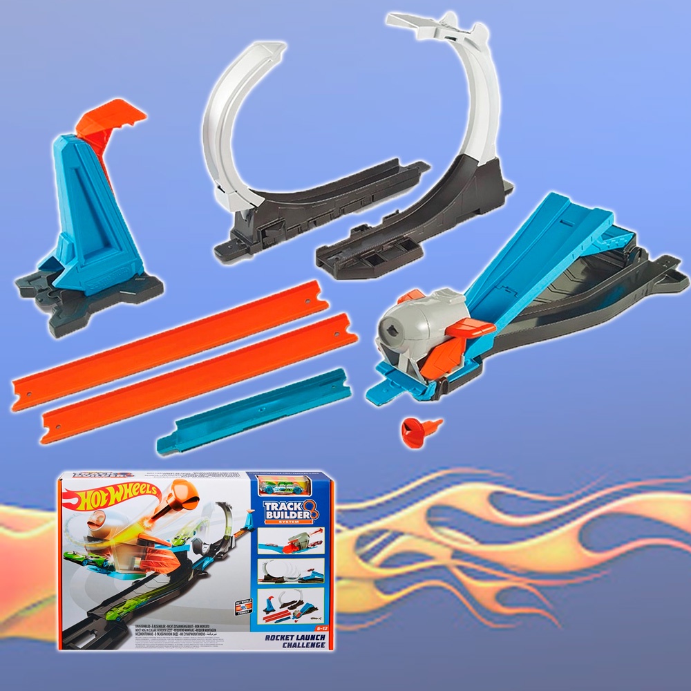 Hot Wheels - Track Builder - Desafio Lançamento de Foguete Flk60 - MP  Brinquedos