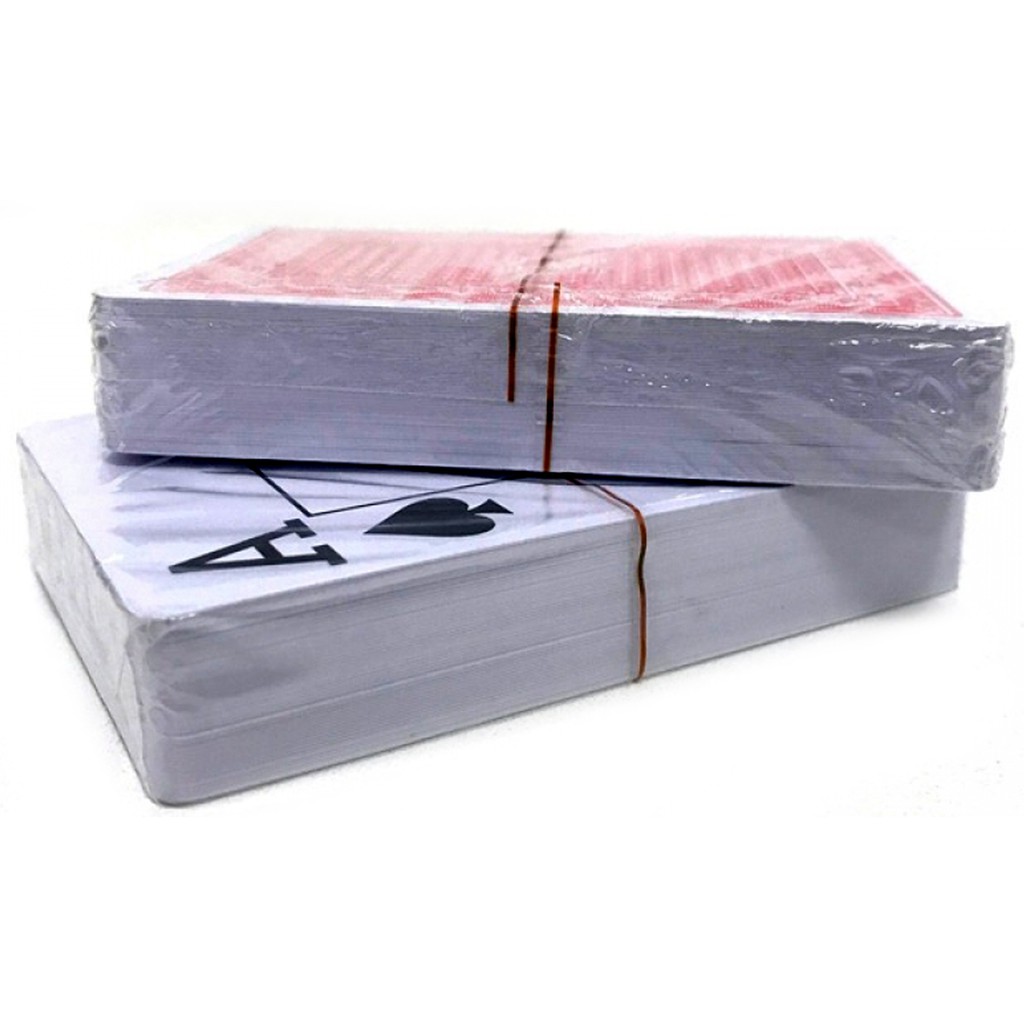 Jogo de Baralho de plastico 108 cartas Paciência Pife Cartas em