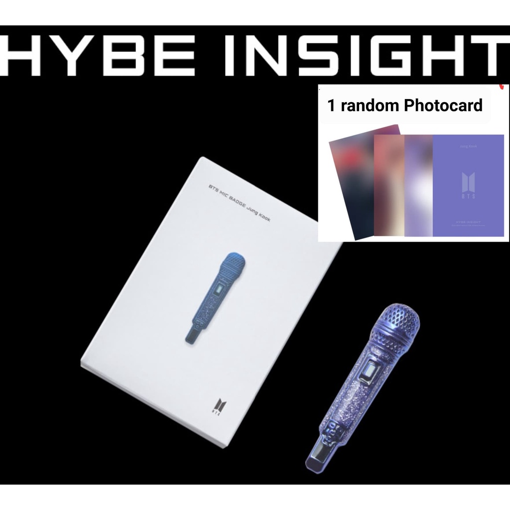 BTS Hybe Insight Mic Badge random photocard | Shopee Brasil