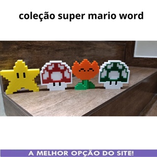 Kit C/ 4 Power Up Super Mario Colecionáveis Gamers em Oferta na Shopee