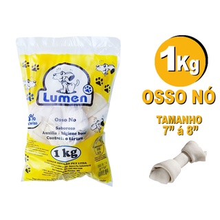 Osso Mordedor Comestível P/cães Lumen 1 Kg Osso Nó 7/8