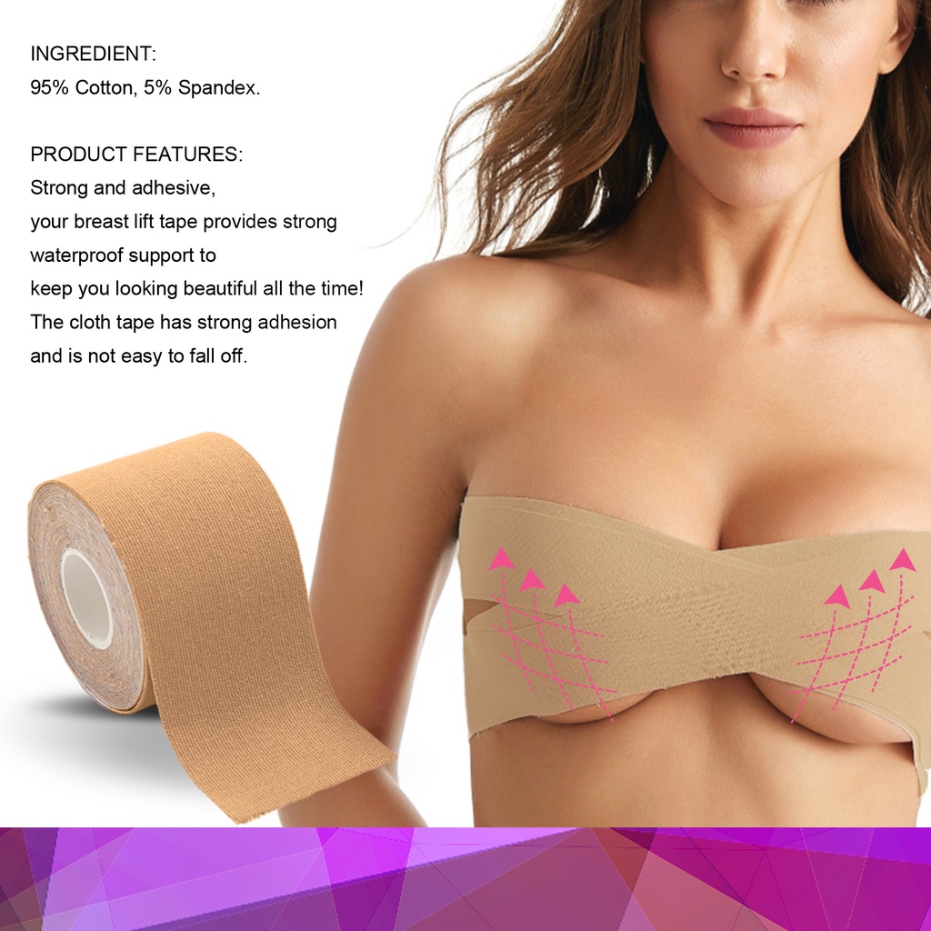 Fita Levanta Peito Seios Sutiã Invisível Push Up Confortável Adesivo Boob  Tape 5m - TAPE FEMME - Sutiã Adesivo / Adesivo para Seios - Magazine Luiza