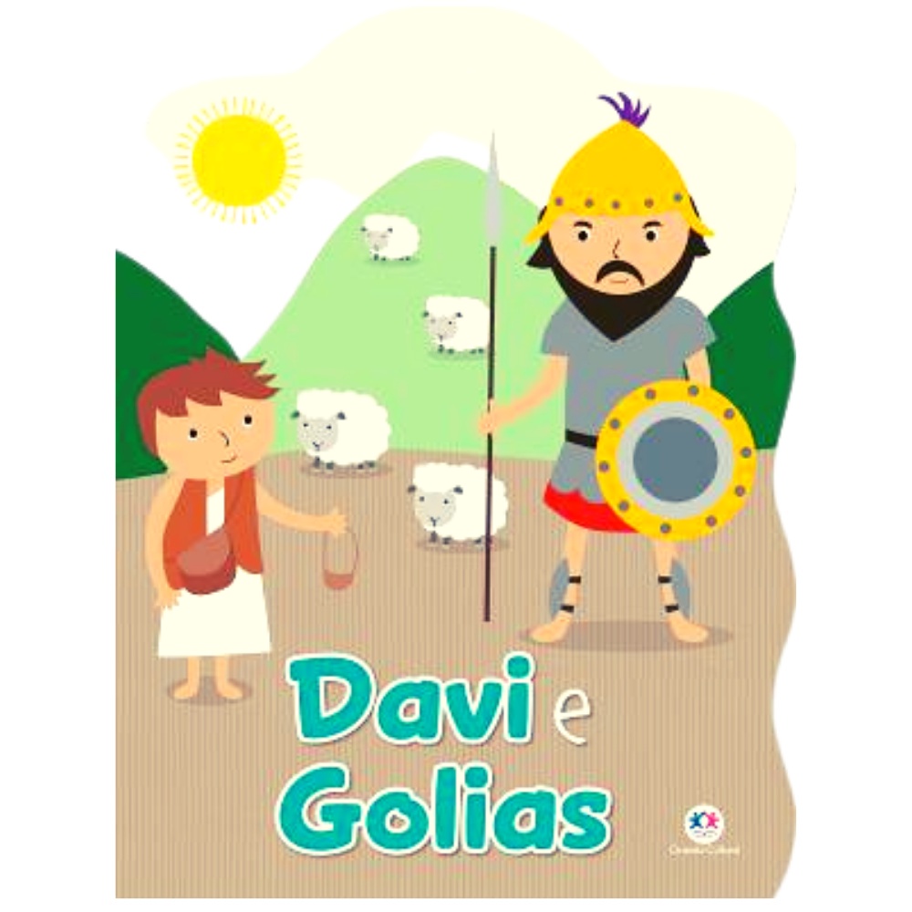 Livro De Historias da Bíblia Infantil Davi e Golias | Shopee Brasil