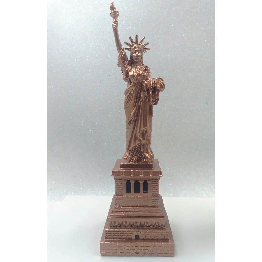 1 Estátua Liberdade decorativa COBRE ROSE Tamanho Grande Com 18 Cm -  DECORAÇÃO | Shopee Brasil