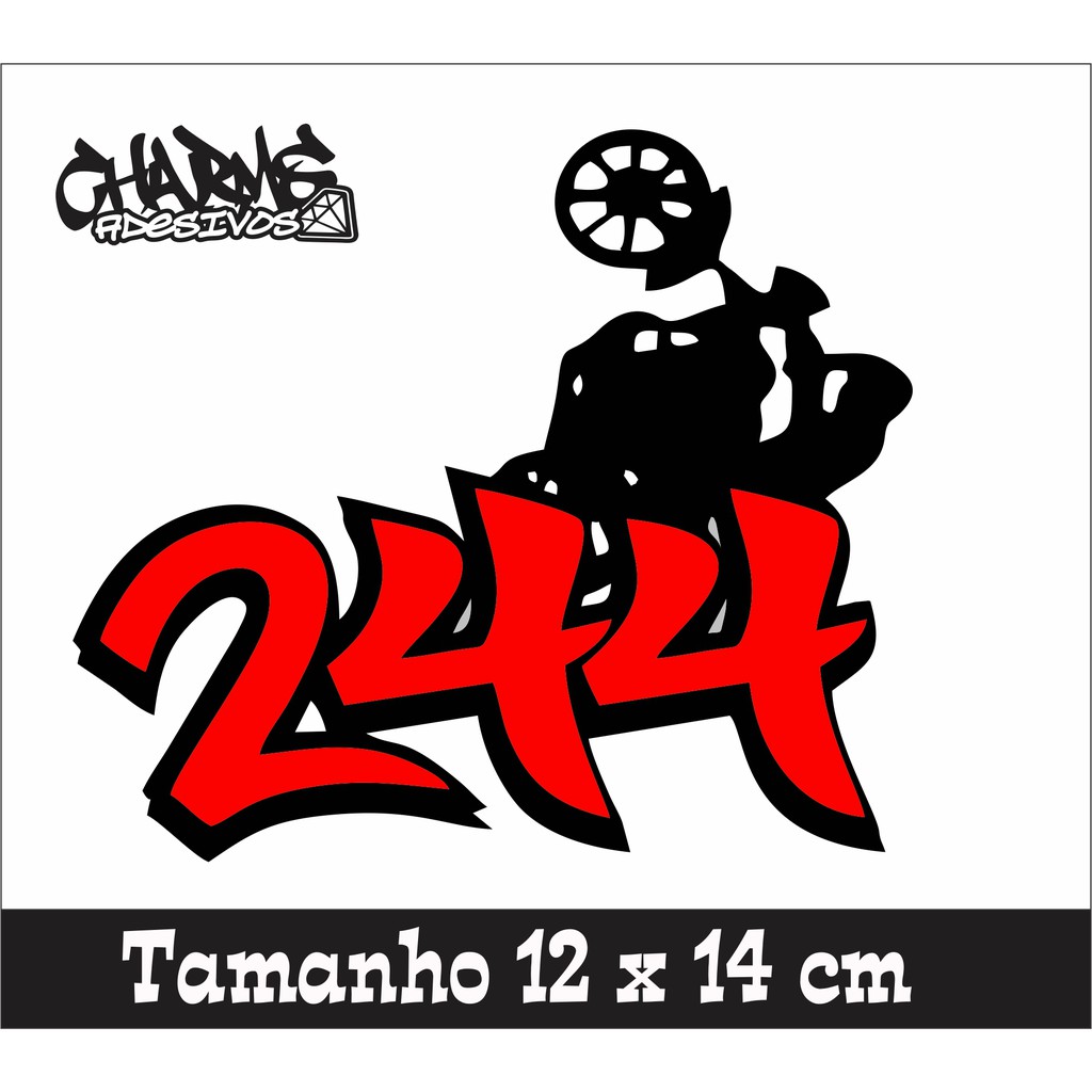 1 ou 2 und Adesivo 244 para Motos e capacete | Shopee Brasil