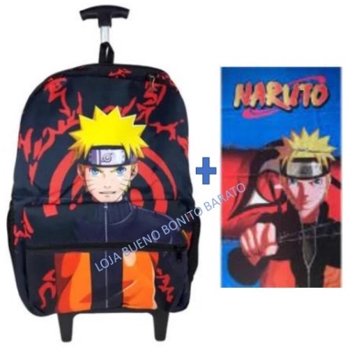 Mochila Bolsa Escolar Unissex Naruto Akatsuki Sasuke Personagens Anime Top  Lançamento Promoção - Escorrega o Preço
