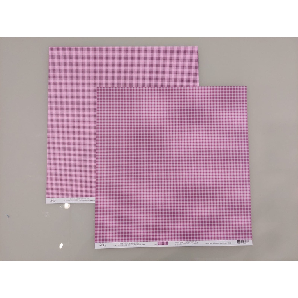 Papel digital xadrez rosa  Paper scrapbook, Tarjetas de