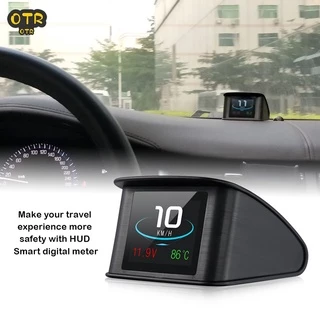 OTR| P10 Car HUD Head Up Display Smart Digital Speedometer LCD Display OBD 2 Scanner Diagnostic Tool