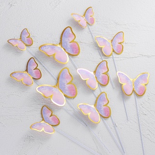 Decoração Para Bolo Com Borboleta Dourada Rosa Infantil, Cobertura Para Bolo  De Feliz Aniversário Para Chá De Bebê, Presente De Decoração De Bolo De  Casamento - Materiais P/ Decoração De Bolo - AliExpress