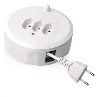 Extensão Retrátil 3 Entradas 5 Metros - WI252 em Oferta na Shopee