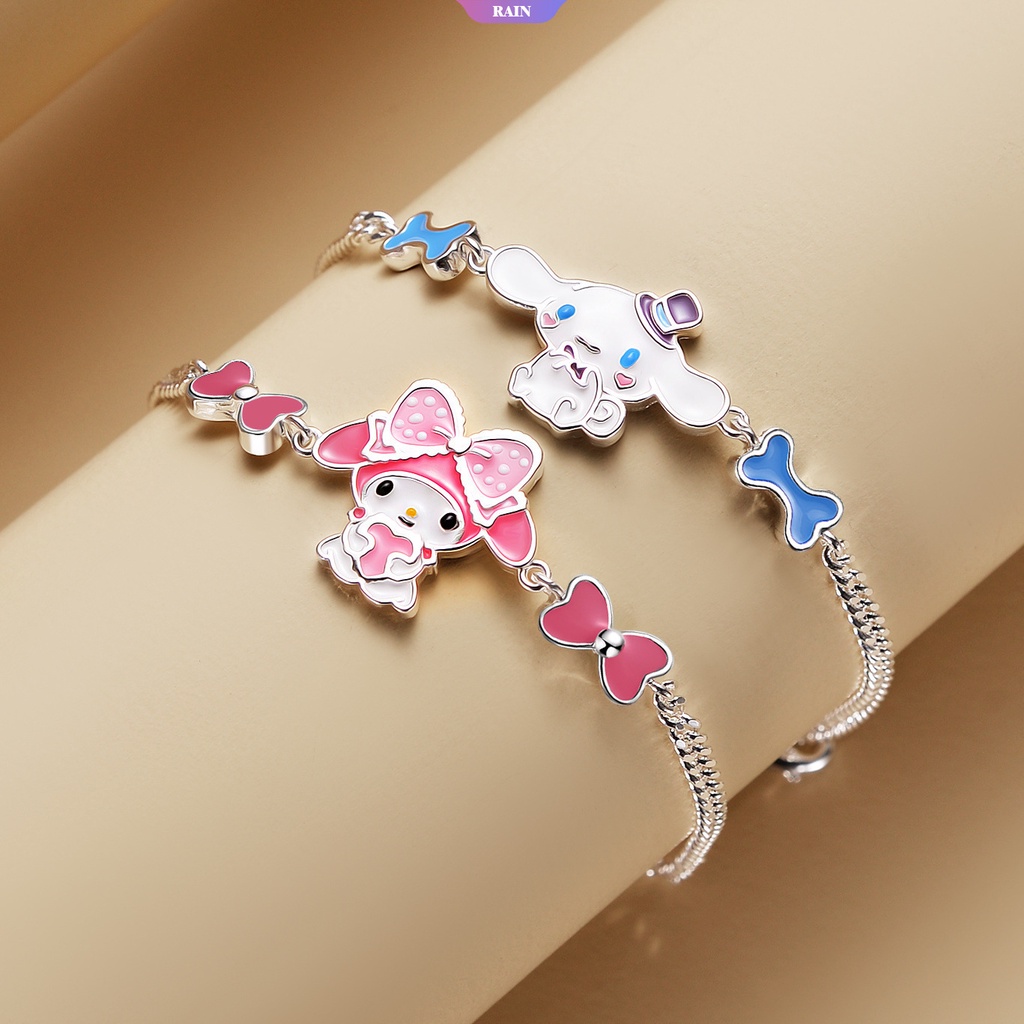 Pulseira Cinnamoroll e Cappuccino / Personagens Sanrio (Hello Kitty)