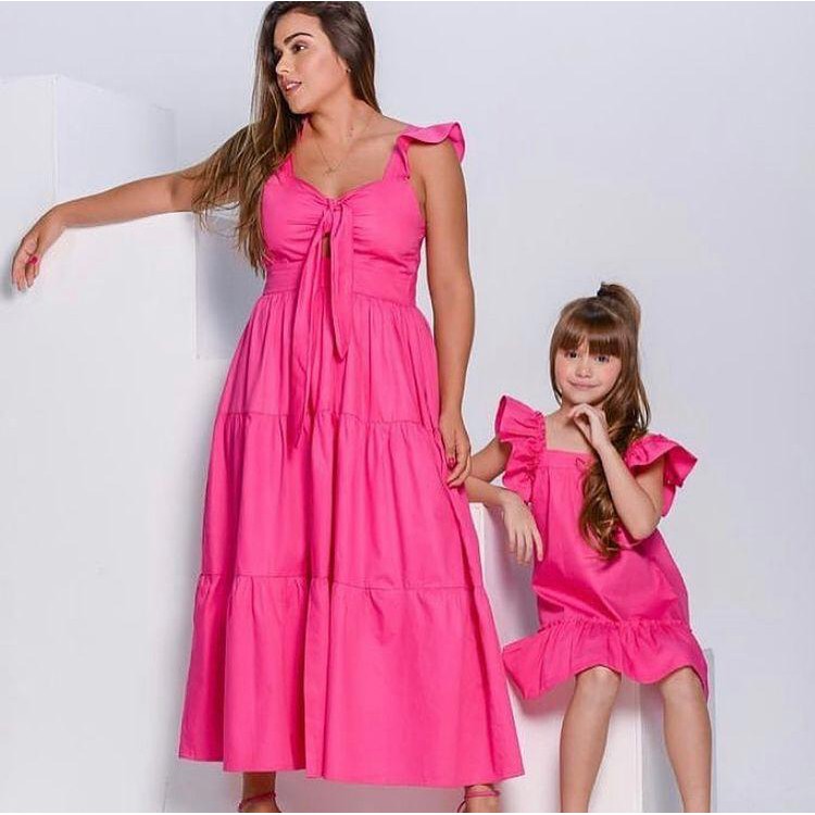 Vestido longo store mae e filha