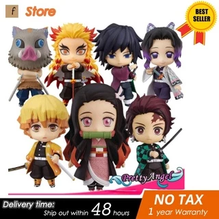Anime Demon Slayer Action Figure 6 GSC Nendoroid Face-Chanfangante PVC Modelo De Brinquedo Presente De Aniversário