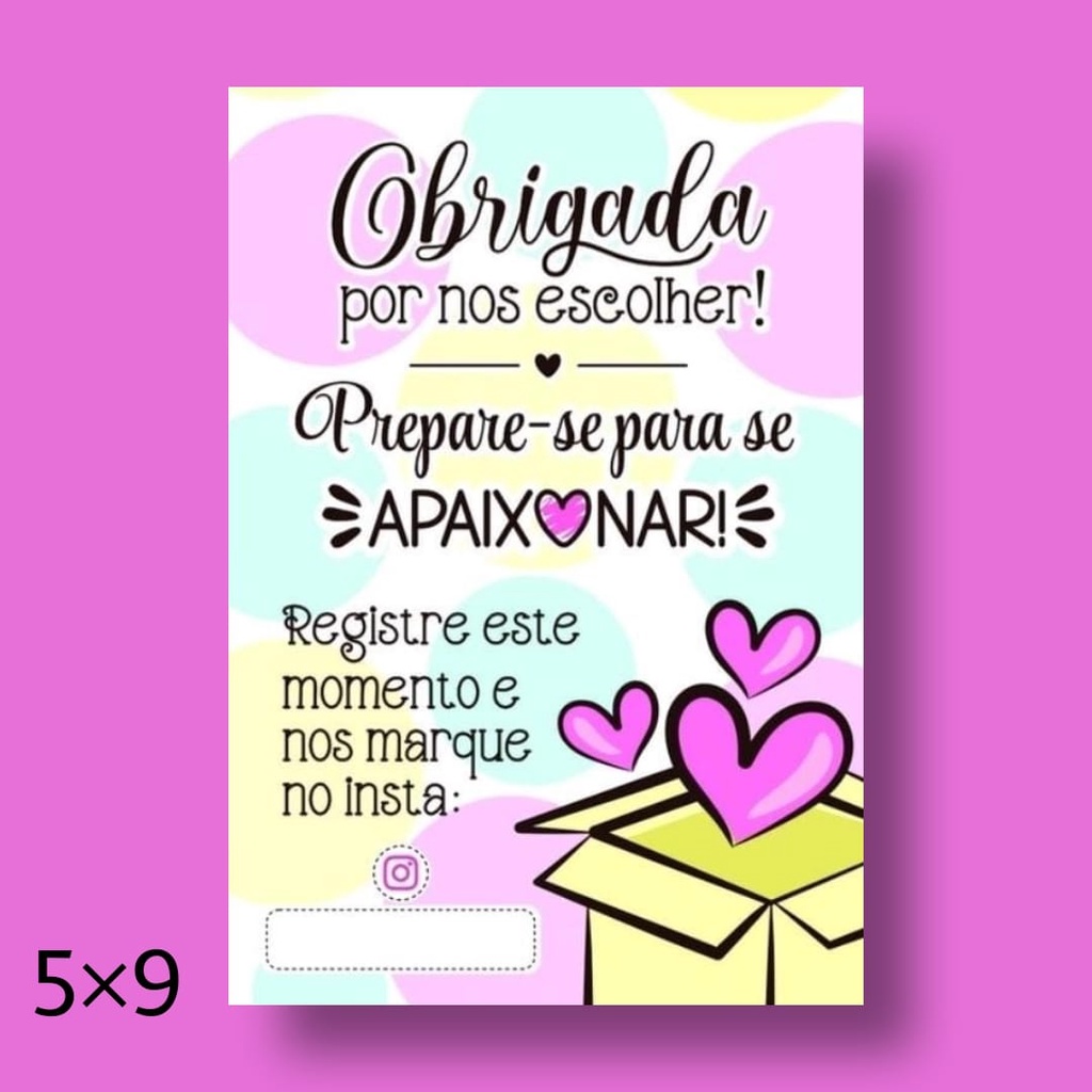 120 unids. Cartão de Agradecimento ao Cliente Personalizada | Shopee Brasil