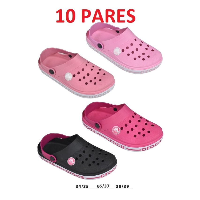 Kit 10 Pares De Babuche Sandália Adulto MASCULINO / FEMININO Atacado ...