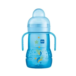 Copo de Transição Infantil Antivazamento 220ml Azul – MAM em Oferta na Shopee