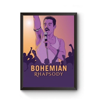 Poster Moldurado Bohemian Rhapsody Quadro A4 | Shopee Brasil