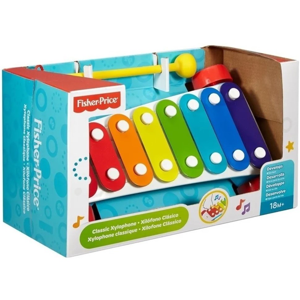 Xilofone Colorido e Carrinho - Fisher-Price - Ri Happy