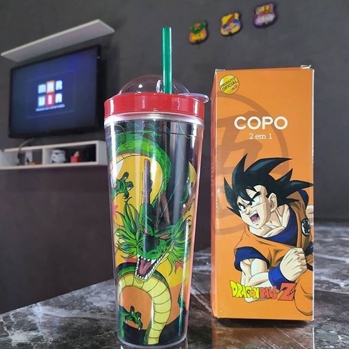 Copo Viagem Snap Dragon Ball Z Goku Produto Oficial Nome Do Desenho Dragon  Ball Z