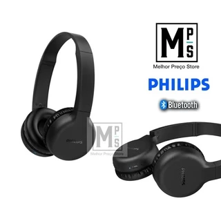 HEADFONE FONE DE OUVIDO SEM FIO BLUETOOTH PHILIPS 15h 1000 Series TAH1205BK/00 Preto original 1 ano de garantia