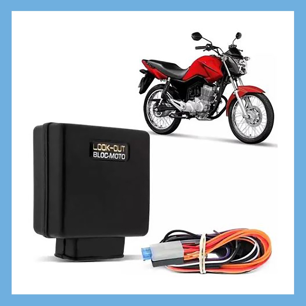 Bloqueador Para Moto Anti Furto Corta Corrente Alarme Look Out Bloc Moto