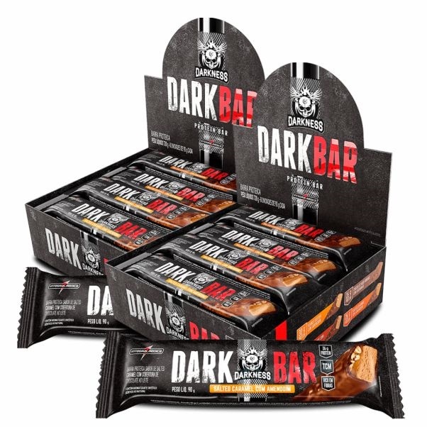 Kit 2x Dark Bar Whey 8un Darkness Barra de Proteína