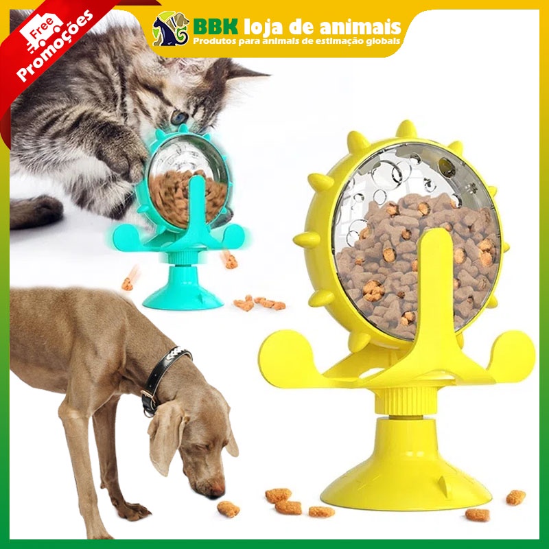 Jogo interativo para cães, brinquedos para gatos, animais de estimação,  agitação, vazamento, alimentador de comida lenta, bola, filhotes, brinquedo  de