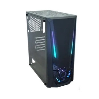 Gabinete Gamer K-Mex Wave 2 Lateral em Acrílico com 3 Coolers e Fita LED  RGB CG-A3TP