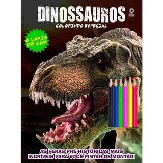 Dinossauros - Colorindo com Lápis de Cor