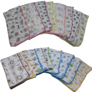 Fralda Luxo Estampada 70x70cm Com Crochê em Oferta na Shopee