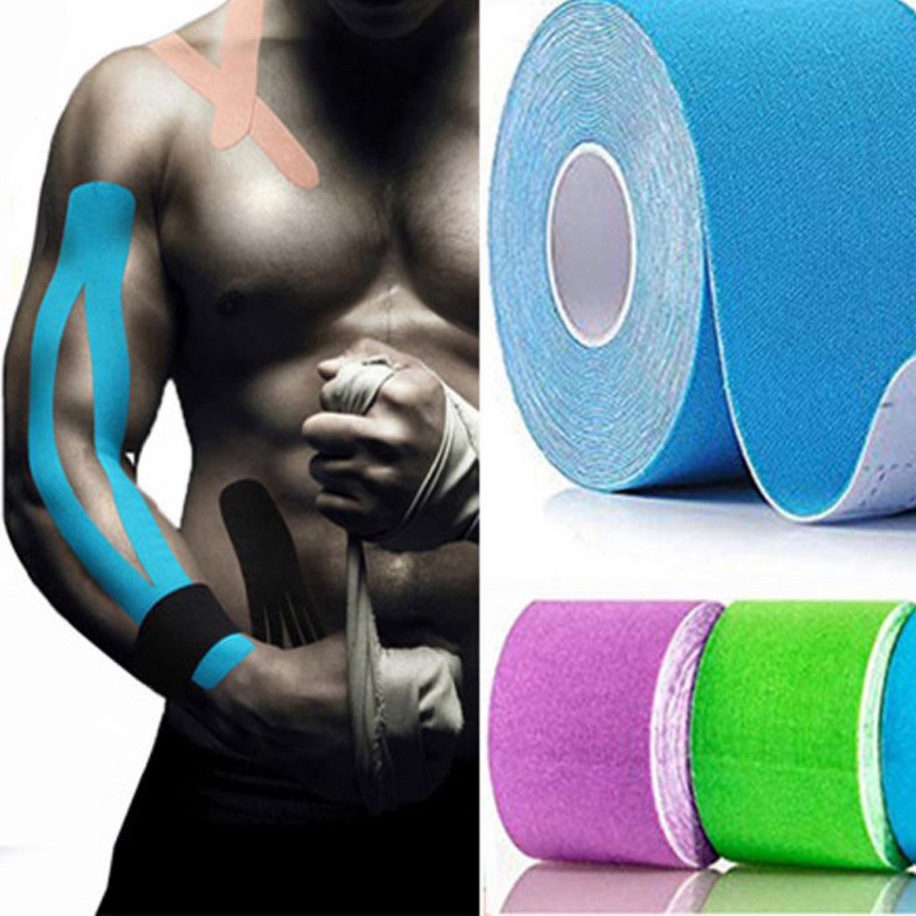Fita Kinesio Tape Terapêutico Bandagem Elástica Alivia Dor Musculares