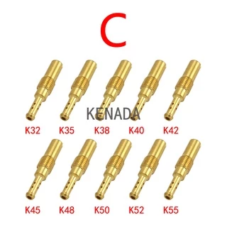 10pcs De Giclês Gigle Carburador Koso Keihin Pwk Competição Lambat PE Cg125 Cg150 Fan125 Titan Titan 150 Biz 100 Biz 125 Sport Nx350 Nx650 Xr400 Cb 400 Falcon 400 Tornado 250 Cb500 Cb600 Cbr600 Cbr900 Cbr1000 Vtr1100 Crf150 Crf230 Honda