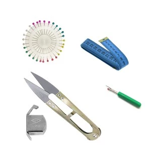 Kit Costura Alfinete Fita Métrica Abridor De Casa Tesoura