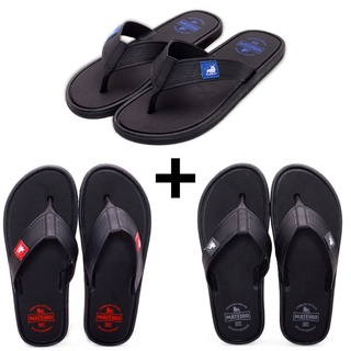 Chinelos masculinos adulto kit com 3 pares antiderrapante.