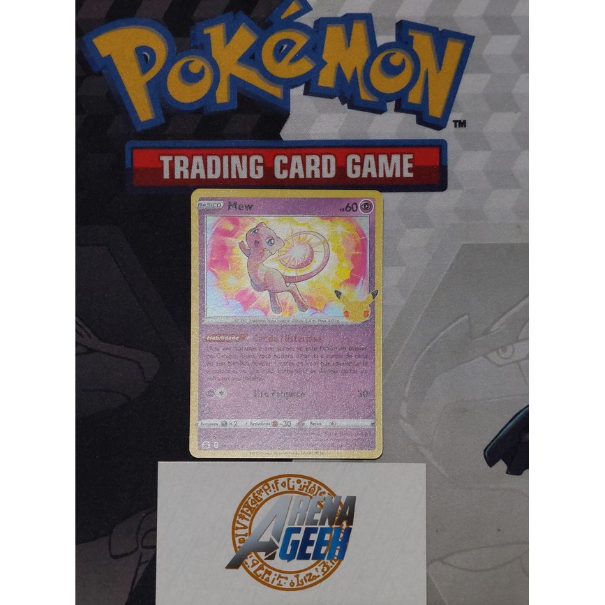 Card Pokemon Mew - Celebrações 25 Anos Original Copag | Jogo de Tabuleiro  Original Copag Nunca Usado 62917512 | enjoei