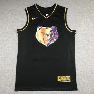 (6 Estilos) 2022 NBA Memphis Grizzlies 12 # Camisa De Basquetebol MORANT Preto
