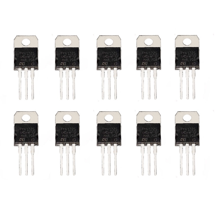 10 peças Tyn1225 25a 1200v Scr Transistor retififcador Scr alta ...