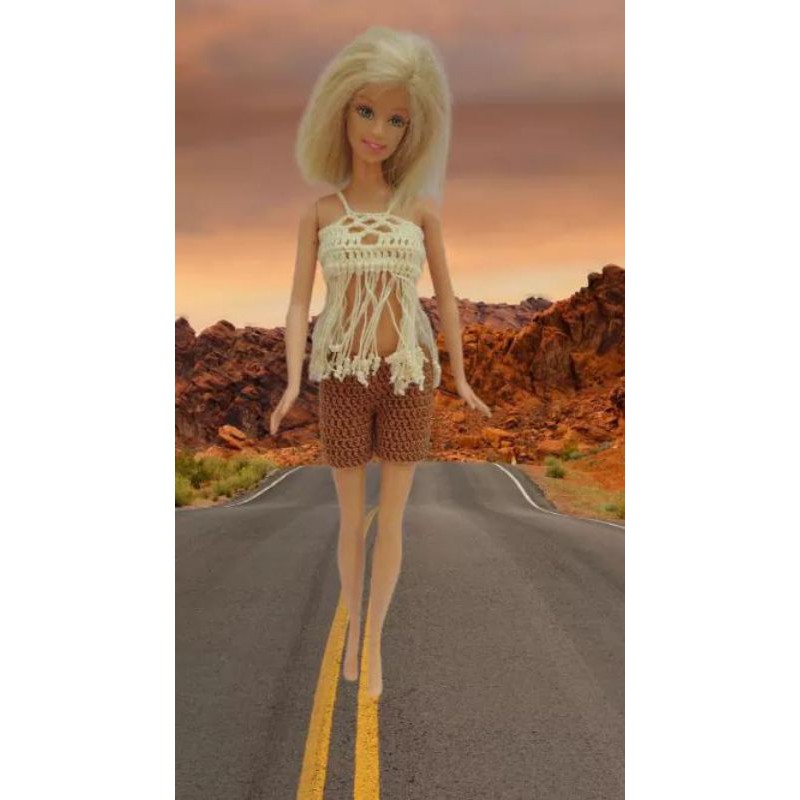 Roupa de #Barbie boneca em croche #doll #clothes