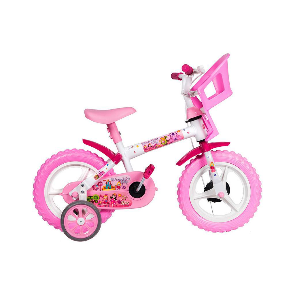 Bicicleta Infantil 4 A 5 Anos Feminina Princesas Meninas